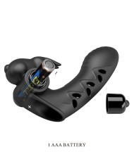 PRETTY LOVE - COUVERCLE DE DOIGT VIBRATEUR LAPIN NOIR VANCE