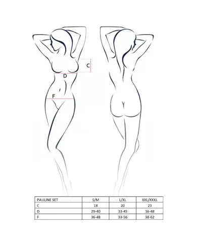 PASSION - FEMME PAULINE ENSEMBLE 3 PIÈCES TAILLE L/XL