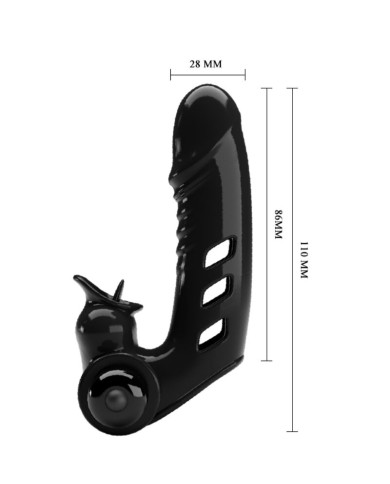 PRETTY LOVE - COUVERCLE DE DOIGT VIBRATEUR CORBIN NOIR