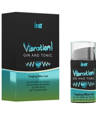 INTT - GEL VIBRATEUR LIQUIDE PUISSANT STIMULANT INTIME GIN & TONIC 15ML