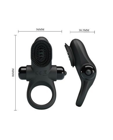 PRETTY LOVE - VIBRATOR RING II POUR LE PÉNIS NOIR