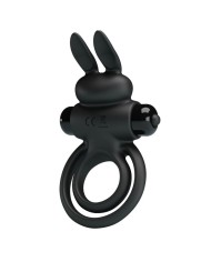 PRETTY LOVE - ANNEAU DE LAPIN VIBRATOR III POUR PÉNIS NOIR