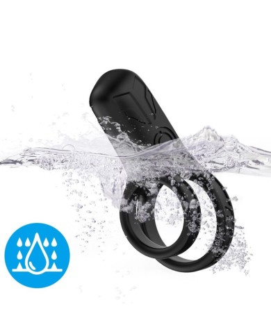 ARMONY - VIBRATEUR DOUBLE ANNEAU NOIR