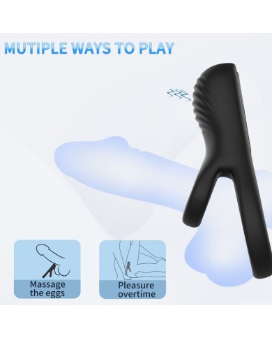 ARMONY - VIBRATEUR DOUBLE ANNEAU NOIR