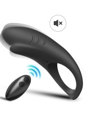ARMONY - ANNEAU VIBRATEUR SHARK POUR COUPLES TÉLÉCOMMANDE NOIR