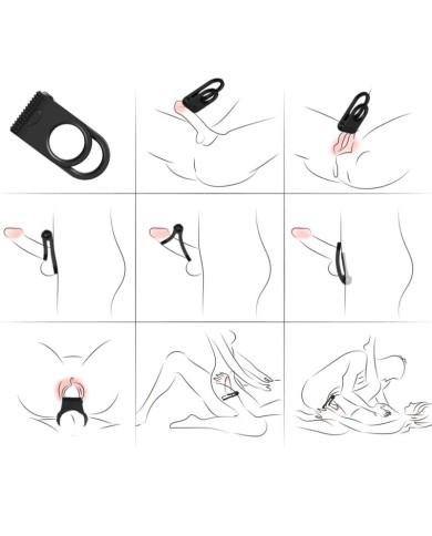 ARMONY - TWINS DOUBLE VIBRATEUR POUR COUPLES NOIR