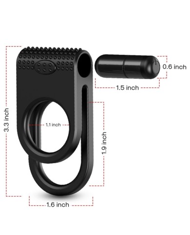 ARMONY - TWINS DOUBLE VIBRATEUR POUR COUPLES NOIR