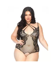 LEG AVENUE - TEDDY SANS CROTHLESS 1X-2X LEG AVENUE - TEDDY SANS CROTHLESS 1X-2X