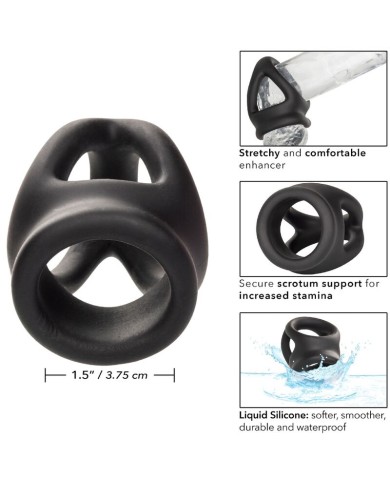 CALEXOTICS - ALPHA BAGUE DUAL CAGE NOIR