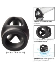 CALEXOTICS - ALPHA BAGUE DUAL CAGE NOIR