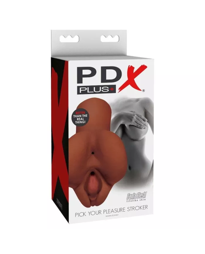 PDX PLUS - MASTURBATEUR DOUBLE MARRON CHOISISSEZ VOTRE PLAISIR PDX PLUS - MASTURBATEUR DOUBLE MARRON CHOISISSEZ VOTRE PLAISIR