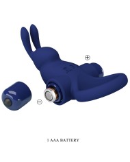 PRETTY LOVE - JIRO BAGUE LAPIN AVEC VIBRATION BLEU