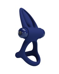 PRETTY LOVE - MAT DOUBLE ANNEAU AVEC VIBRATION & STIMULATEUR BLEU