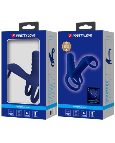 PRETTY LOVE - ANNEAU VIBRANT ELISH AVEC EXTENSION BLEU