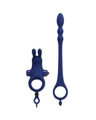 PRETTY LOVE - AYAD ANNEAU VIBRATEUR LAPIN AVEC PLUG BLEU