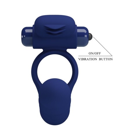 PRETTY LOVE - AJMAL ANNEAU VIBRANT AVEC PLUG BLEU