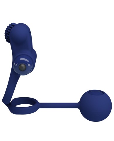 PRETTY LOVE - REMINGTON DOUBLE ANNEAU VIBRANT AVEC PLUG BLEU