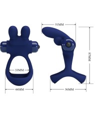 PRETTY LOVE - FRANCISCO DOUBLE ANNEAU VIBRANT LAPIN BLEU