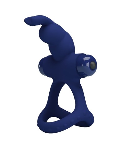 PRETTY LOVE - LUCHITO DOUBLE ANNEAU VIBRANT LAPIN BLEU