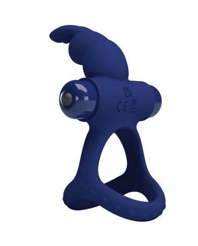 PRETTY LOVE - LUCHITO DOUBLE ANNEAU VIBRANT LAPIN BLEU