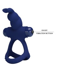 PRETTY LOVE - LUCHITO DOUBLE ANNEAU VIBRANT LAPIN BLEU