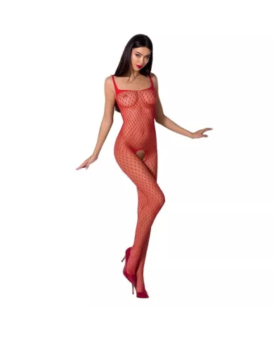 PASSION - FEMME BS071 BODYSTOCKING ROUGE TAILLE UNIQUE