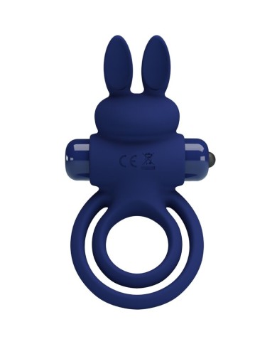 PRETTY LOVE - DAREY DOUBLE ANNEAU VIBRANT LAPIN BLEU