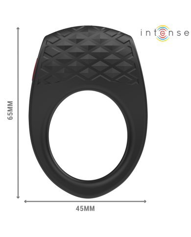 INTENSE - CLOVER VIBRATEUR ANNEAU PÉNIS 10 VIBRATIONS NOIR