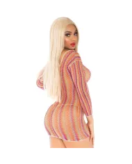 LEG AVENUE - ZIGZAG MINI ROBE MULTICOLORE TAILLE UNIQUE LEG AVENUE - ZIGZAG MINI ROBE MULTICOLORE TAILLE UNIQUE