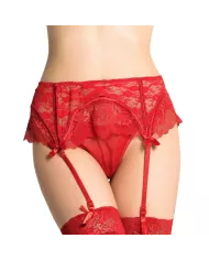 QUEEN LINGERIE - STRING AVEC JARRETIÈRE DENTELLE S/M QUEEN LINGERIE - STRING AVEC JARRETIÈRE DENTELLE S/M