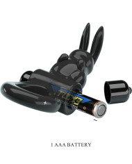 PRETTY LOVE - ANNEAU VIBRATEUR EXCITANT RABBIT 10 VIBRATIONS NOIR