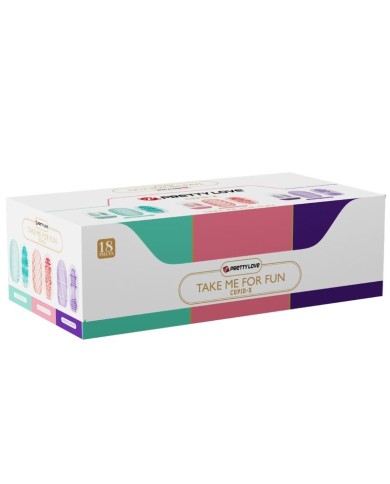 PRETTY LOVE - CUPID X 18 MASTURBATEURS POUR HOMMES DIFFÉRENTES TEXTURES