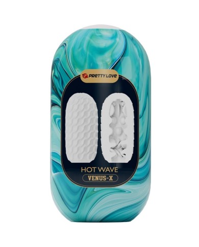 PRETTY LOVE - MASTURBATEUR POUR HOMME EN SILICONE HOT WAVE BLANC