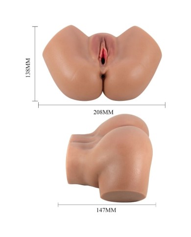 CRAZY BULL - HAILEY VIBRATEUR FESSIER AVEC CONTRÔLE RÉALISTE DU VAGIN ET DE L'ANUS À TÉLÉCOMMANDE
