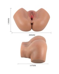 CRAZY BULL - HAILEY VIBRATEUR FESSIER AVEC CONTRÔLE RÉALISTE DU VAGIN ET DE L'ANUS À TÉLÉCOMMANDE