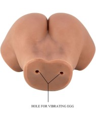 CRAZY BULL - HAILEY VIBRATEUR FESSIER AVEC CONTRÔLE RÉALISTE DU VAGIN ET DE L'ANUS À TÉLÉCOMMANDE