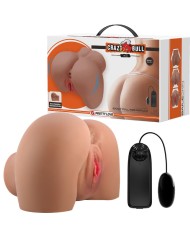 CRAZY BULL - MILA VIBRATEUR FESSIER AVEC CONTRÔLE RÉALISTE DU VAGIN ET DE L'ANUS À TÉLÉCOMMANDE