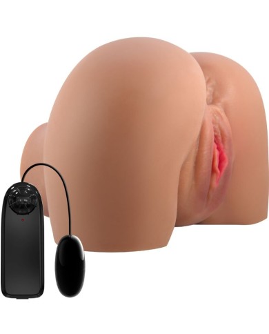 CRAZY BULL - MILA VIBRATEUR FESSIER AVEC CONTRÔLE RÉALISTE DU VAGIN ET DE L'ANUS À TÉLÉCOMMANDE