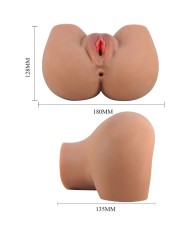 CRAZY BULL - MILA VIBRATEUR FESSIER AVEC CONTRÔLE RÉALISTE DU VAGIN ET DE L'ANUS À TÉLÉCOMMANDE