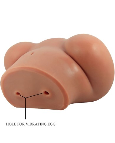 CRAZY BULL - LUNA VIBRATEUR FESSIER AVEC CONTRÔLE RÉALISTE DU VAGIN ET DE L'ANUS À TÉLÉCOMMANDE