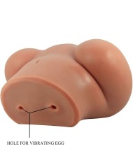 CRAZY BULL - LUNA VIBRATEUR FESSIER AVEC CONTRÔLE RÉALISTE DU VAGIN ET DE L'ANUS À TÉLÉCOMMANDE