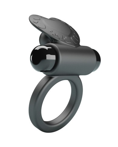 PRETTY LOVE - BAGUE VIBRANTE DEBONAIRE LAPIN 10 VIBRATIONS NOIRE