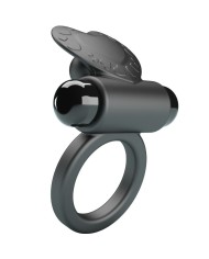PRETTY LOVE - BAGUE VIBRANTE DEBONAIRE LAPIN 10 VIBRATIONS NOIRE