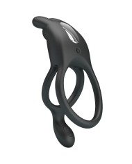 PRETTY LOVE - SETH DOUBLE ANNEAU VIBRANT LAPIN 7 VIBRATIONS NOIR