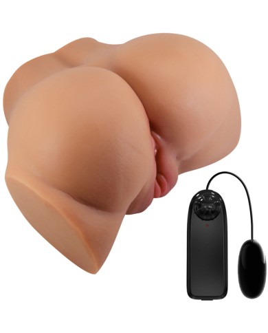 CRAZY BULL - VIBRATEUR EMILIA ASS AVEC VAGIN RÉALISTE ET CHAIR D'ANUS TÉLÉCOMMANDE