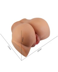CRAZY BULL - VIBRATEUR EMILIA ASS AVEC VAGIN RÉALISTE ET CHAIR D'ANUS TÉLÉCOMMANDE