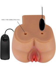 CRAZY BULL - VIBRATEUR KYLIE ASS AVEC TÉLÉCOMMANDE RÉALISTE VAGIN ET ANUS