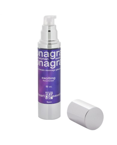 EROS-ART - GEL REHAUSSEUR DORGASME FEMME IMPRIMÉ SOIR SON 50 CC