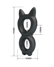 CRAZY BULL - BAGUE DOUBLE EN SILICONE TORAN MODÈLE 20