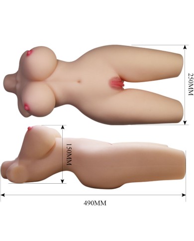 CRAZY BULL - TORSE FÉMININ RÉALISTE TIFFANY VAGIN ET ANAL 5,5 KG